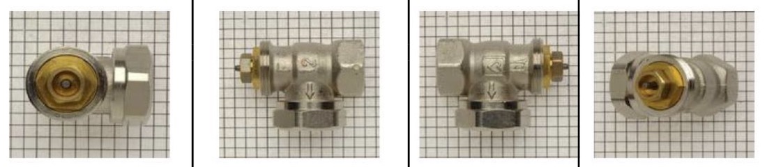 Reconnaitre un corps de vanne thermostatique Herz avec pat de vis M28 x 1,5