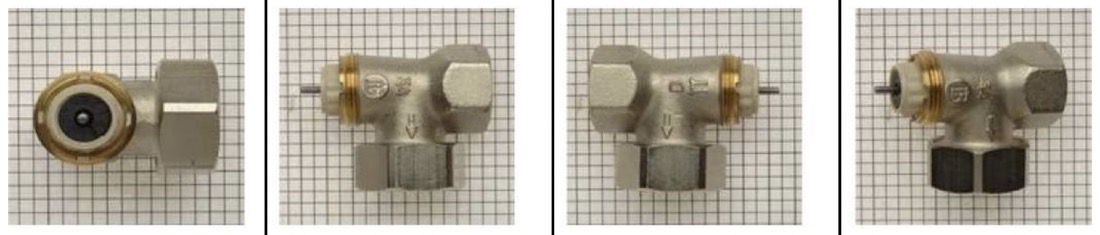 Reconnaitre un corps de vanne thermostatique Honeywell-Braukmann avec pat de vis standard M30 x 1,5