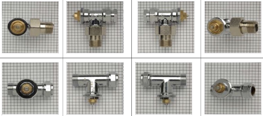Reconnaitre un corps de vanne thermostatique Pegler avec pat de vis standard M30 x 1,5