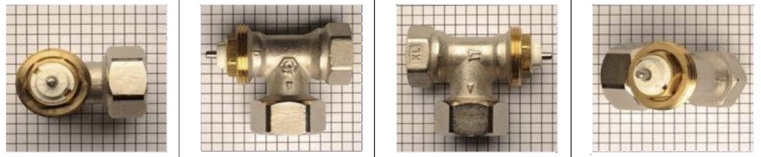 Reconnaitre un corps de vanne thermostatique Rossweiner avec pat de vis standard M30 x 1,5