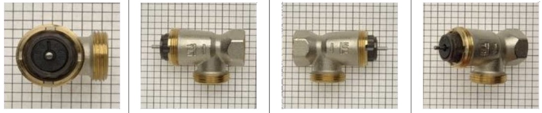 Reconnaitre un corps de vanne thermostatique Tiemme avec pat de vis standard M30 x 1,5