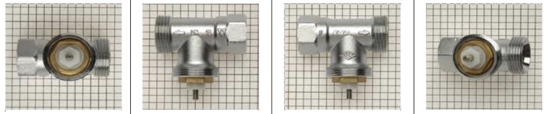 Reconnaitre un corps de vanne thermostatique Valf Sanayii avec pat de vis standard M30 x 1,5