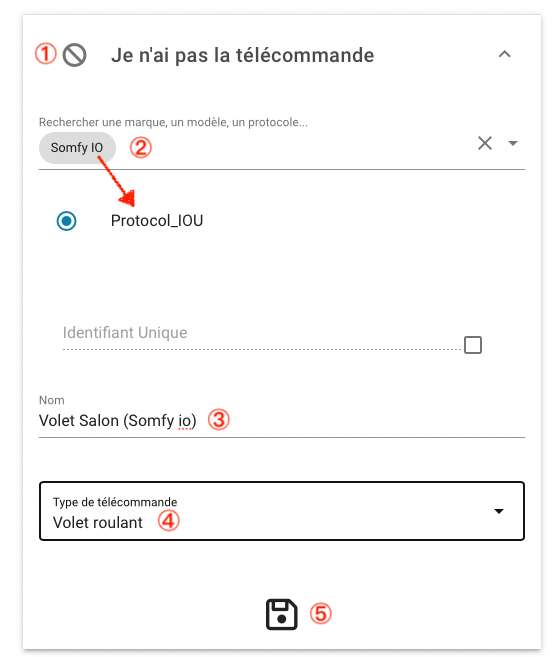 Création d'une télécommande (sans la télécommande d'origine) avec une passerelle 433 / 868 MHz DEVMEL AirSend ou AirSend 2 Duo