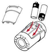 Installation des piles dans la vanne thermostatique domotique Z-Wave (Zwave) Living Connect LC