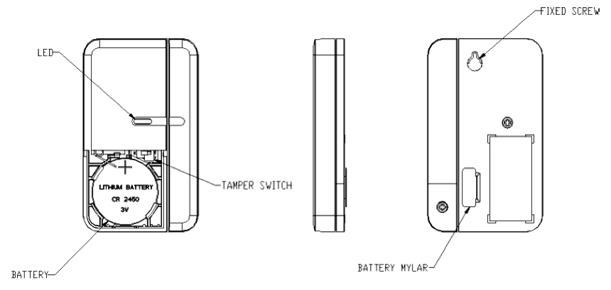 Schémas Everspring HSM02 : Bouton tamper / inclusion