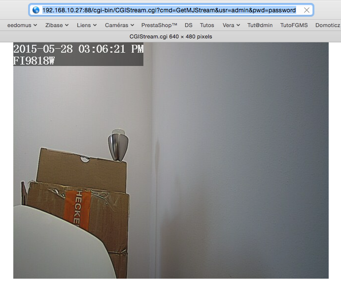MJPEG via navigateur