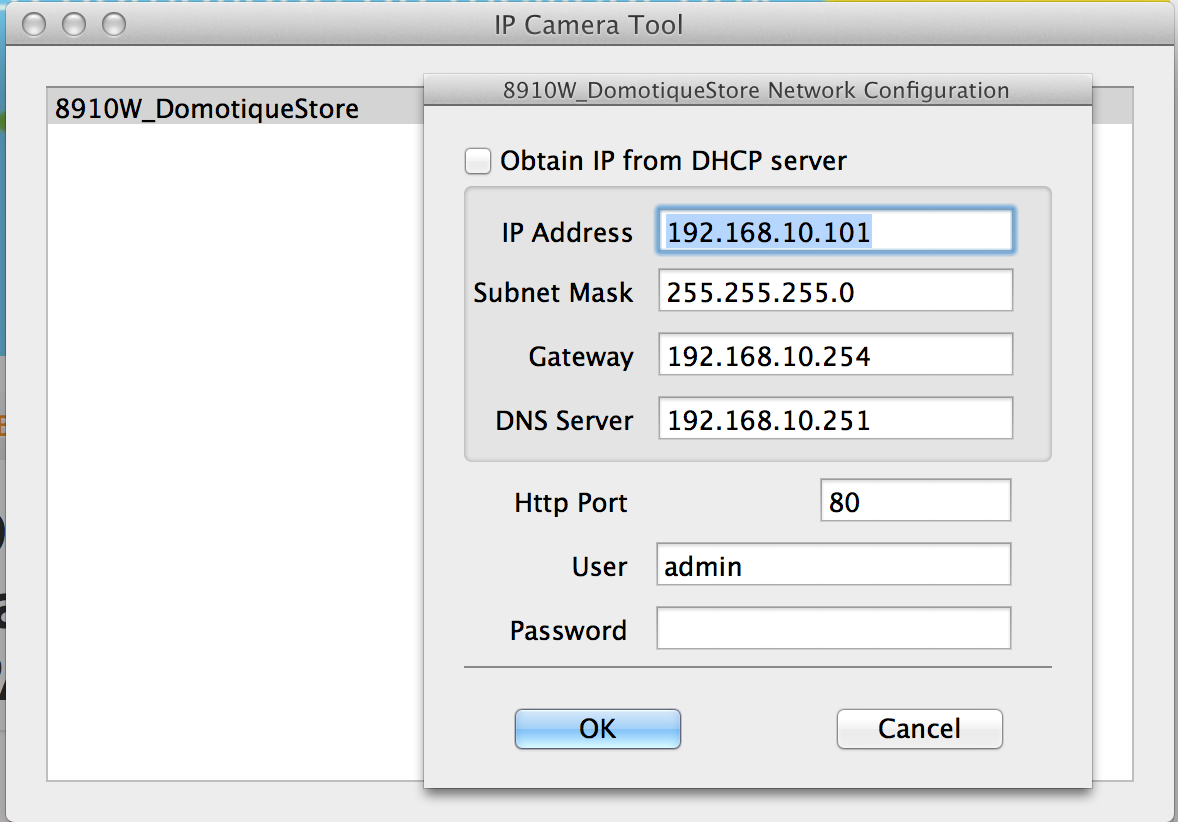 Configurer l'adresse IP de sa caméra Foscam FI8910W