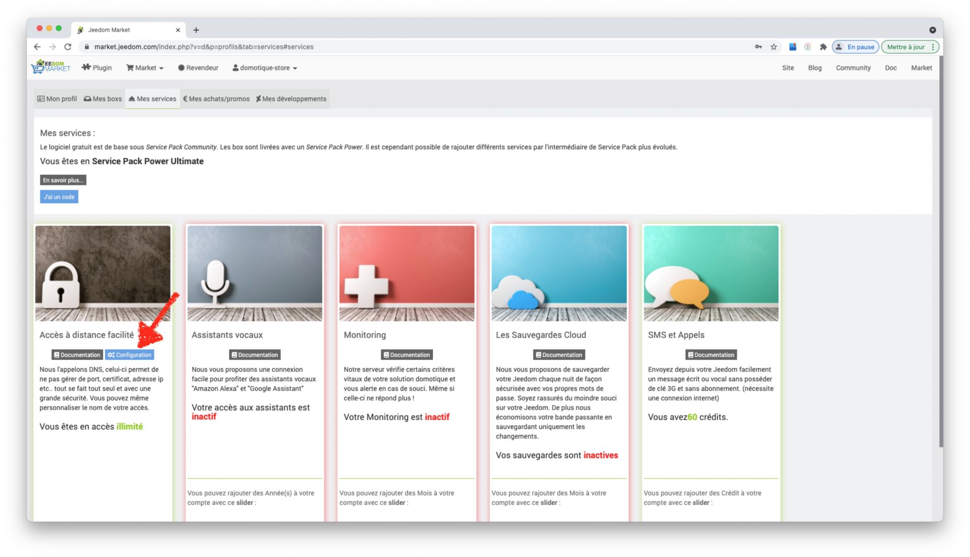 Personnaliser le sous domaine du service DNS Jeedom.link