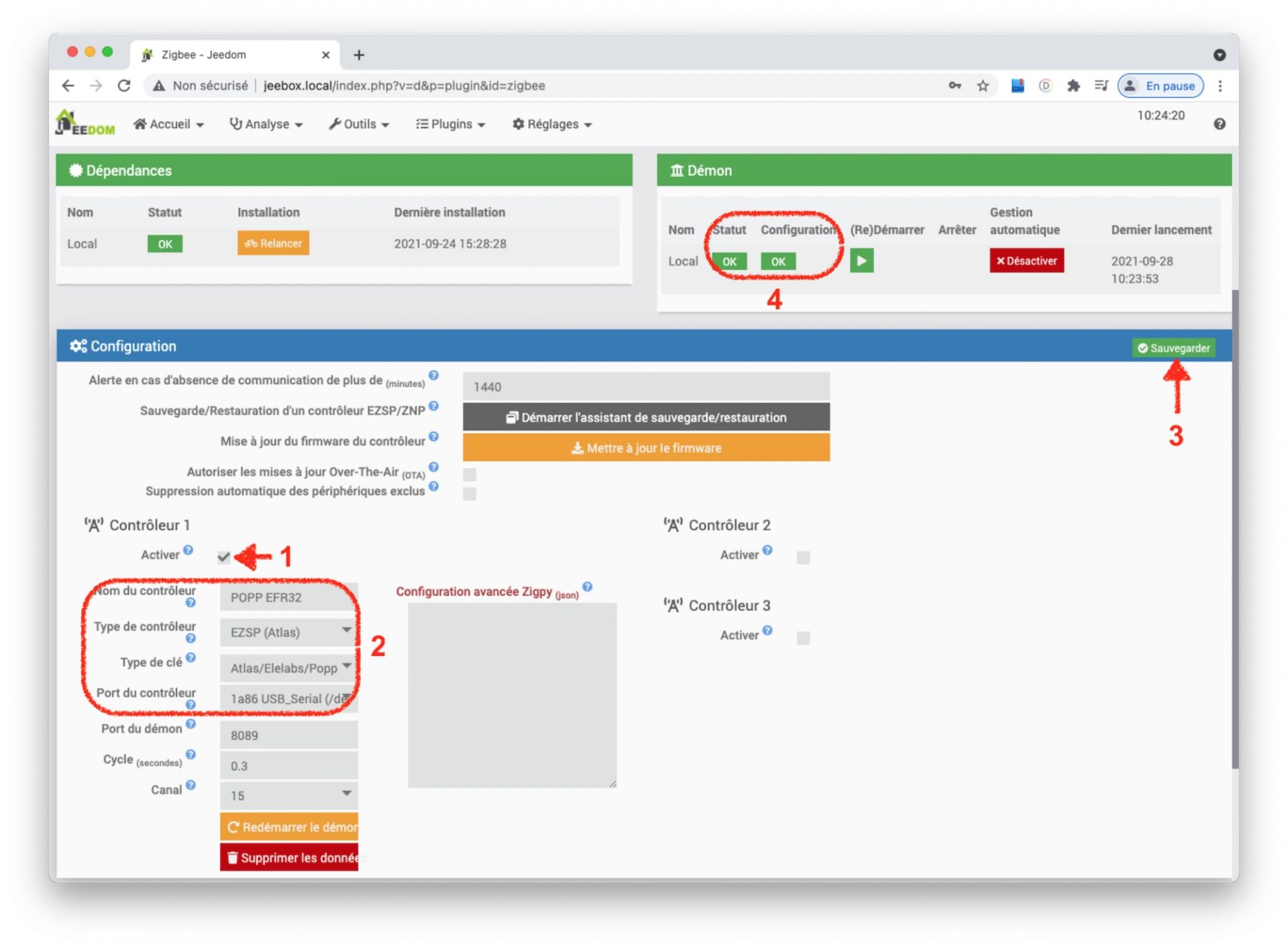 Configuration du plugin ZigBee sur JeeBox avec Jeedom