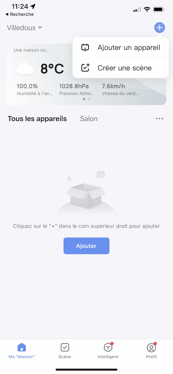 Ajouter le kit de commande Wifi pour porte de garage Moes MS102 à l'application Lidl Home / Tuya Smart / Smart Life
