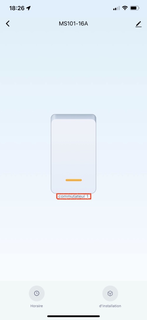 Utilisation de l'interrupteur connecté WiFi sur câble MOES WK-FR16M