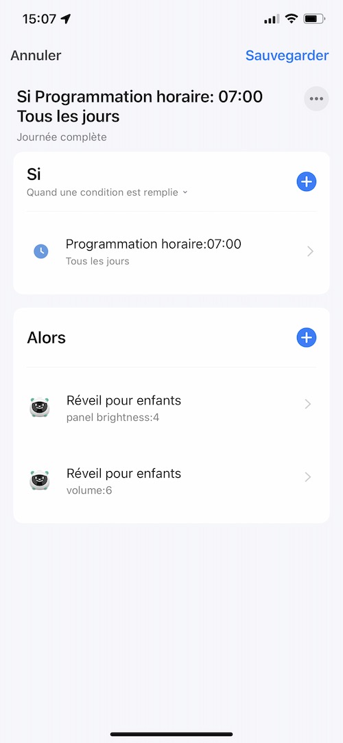 Exemples de scénarios