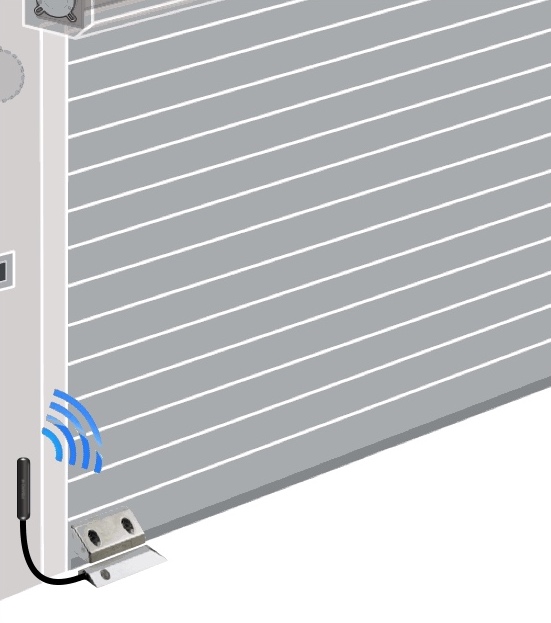 Explication du fonctionnement du capteur d'ouverture magnétique "sabot" pour porte de garage