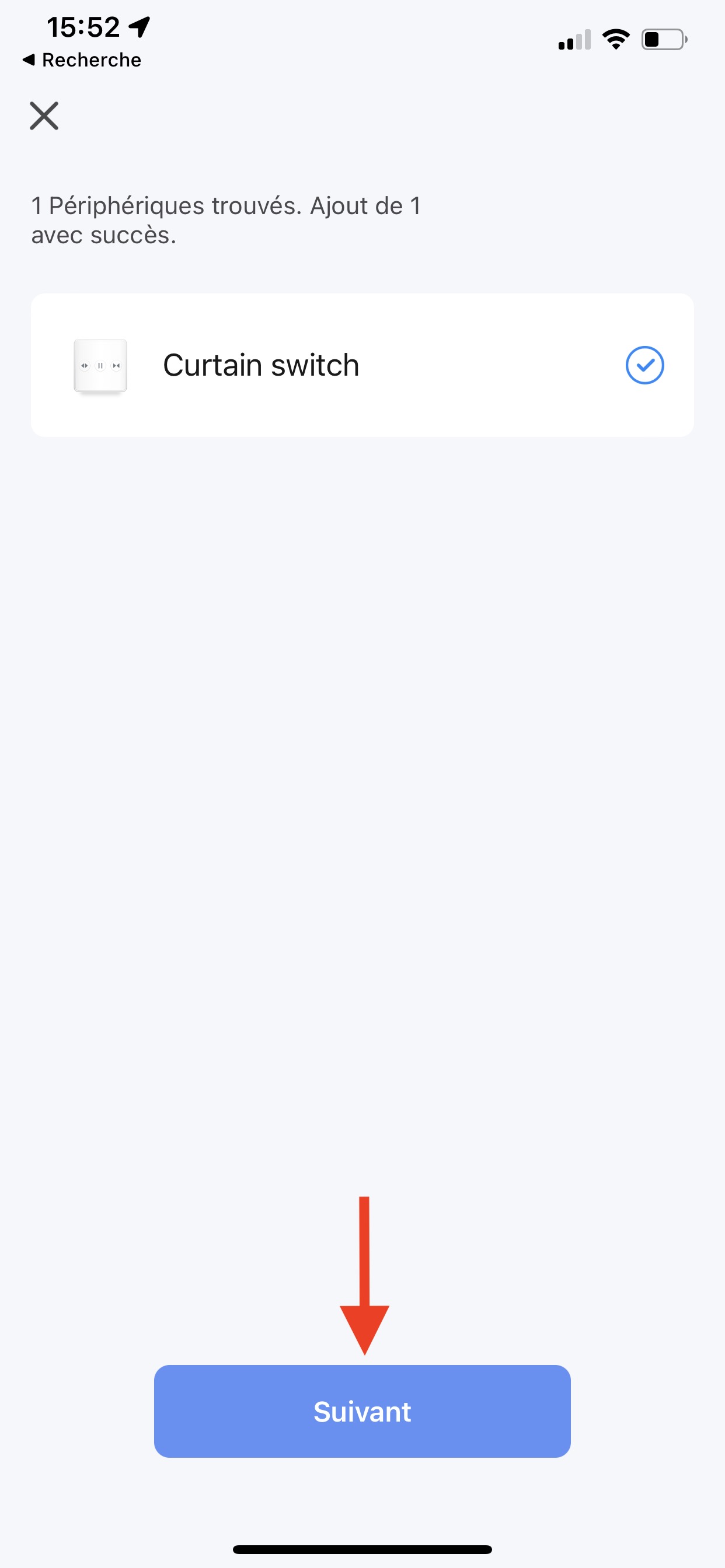 Ajouter un appareil sur l'application Tuya Smart Life