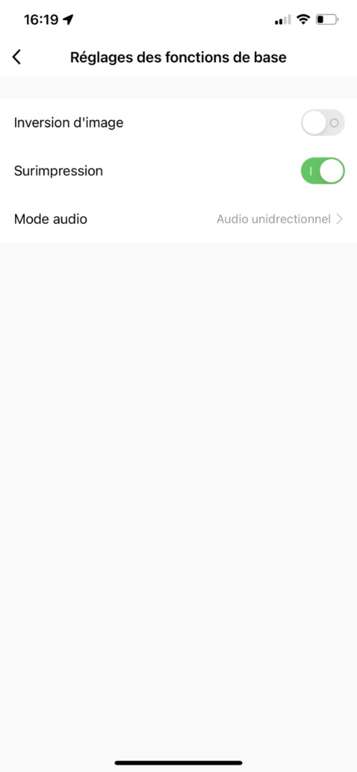 Réglages de la caméra WiFi extérieure avec spots projecteurs de lumière LED tuya Smart Life