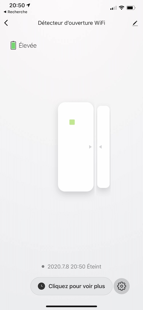 Utilisation du détecteur d'ouverture WiFi pour porte ou fenêtre Tuya-DWS1