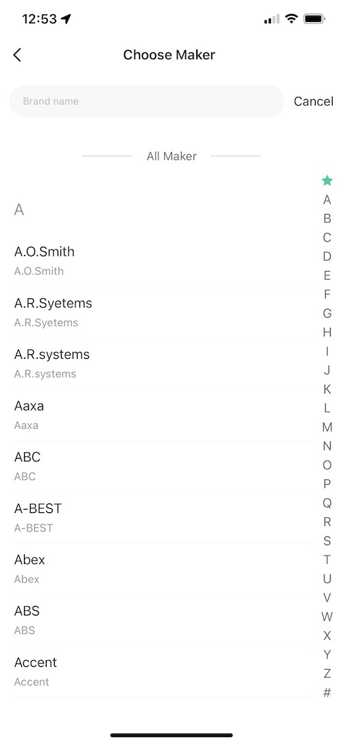 Liste des marques de télécommande infrarouge à l'émetteur ir / thermomètre / hygromètre WiFi dans l'application Lidl Home ou Tuya Smart Life