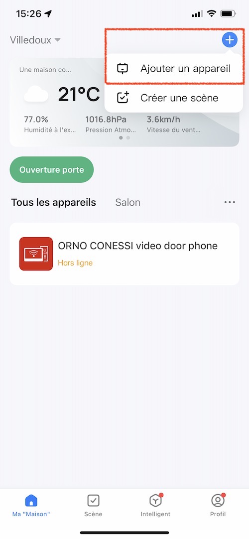 Ajouter l'écran tactile à Tuya Smart Life