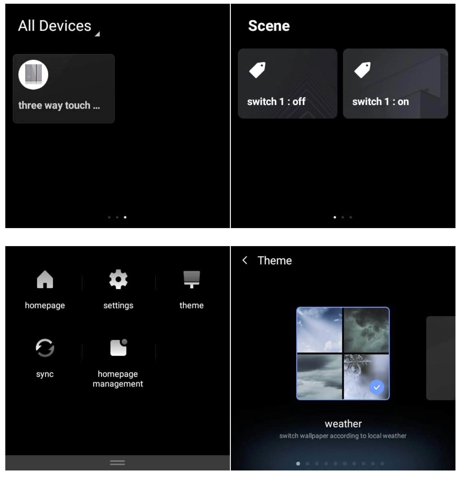 Ecran tactile couleur Wifi pour Tuya Smart Life