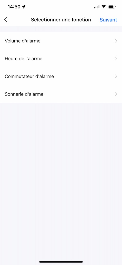 Fonctions du carillon / sirène zigbee pouvant être appelées depuis les scènes / scénarios