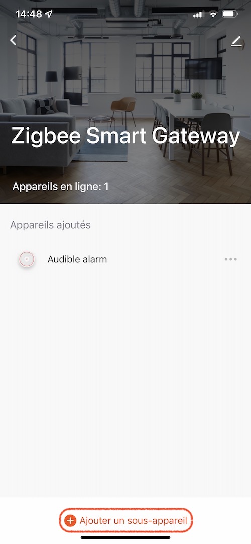 Ajout du carillon / sirène zigbee
