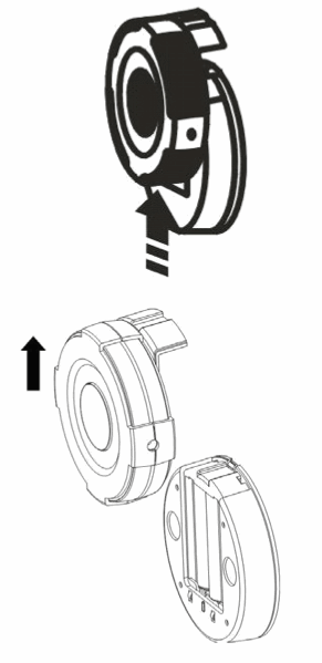 Accès au compartiment à piles du Remotec ZXT-120
