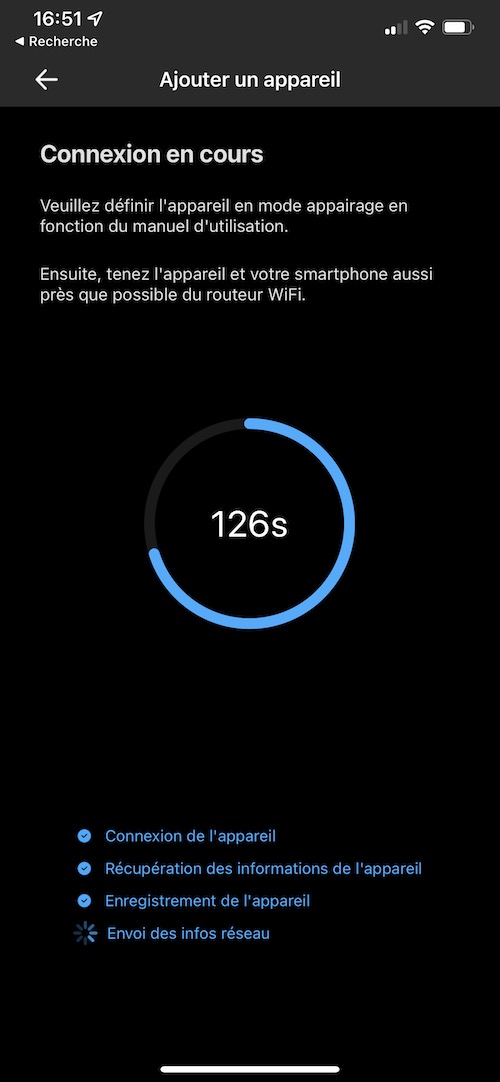 Détection et configuration de la caméra WiFi Sonoff GK-200MP2-B