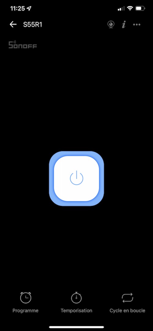 Application smartphone eWelink (iOS et Android) pour Sonoff S55FR (S55TPE)