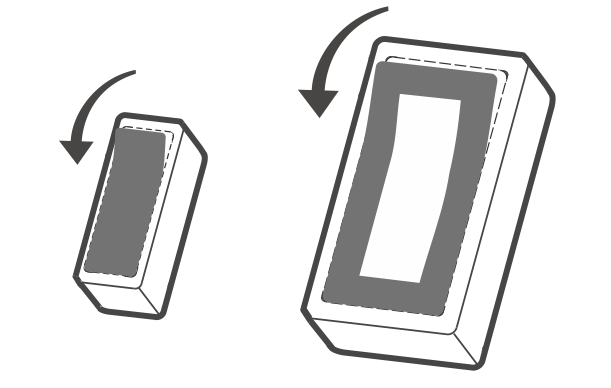 Adhésif double face du détecteur d'ouverture ZigBee Sonoff SNZB04