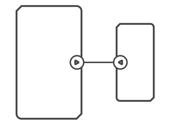 Alignement entre aimant et détecteur d'ouverture ZigBee Sonoff SNZB04