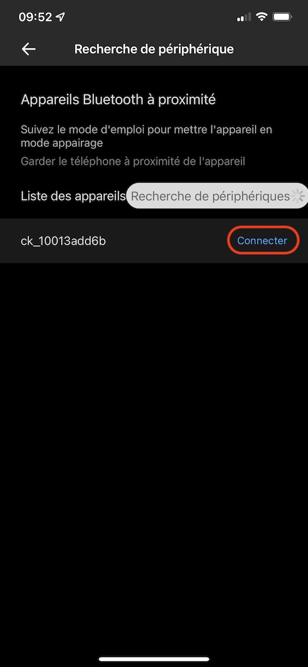 Connecter un module Sonoff sur un réseau WiFi en utilisation le Bluetooth