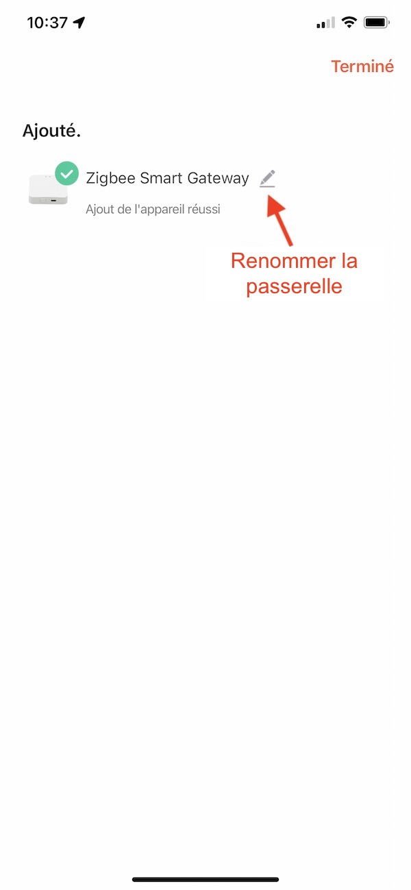 Renommer un équipement sur l'application Tuya Smart Life ou Lidl Home