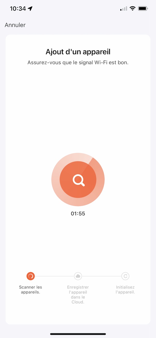 Application Tuya Smart Life (ou Lidl Home) : Scan des appareils