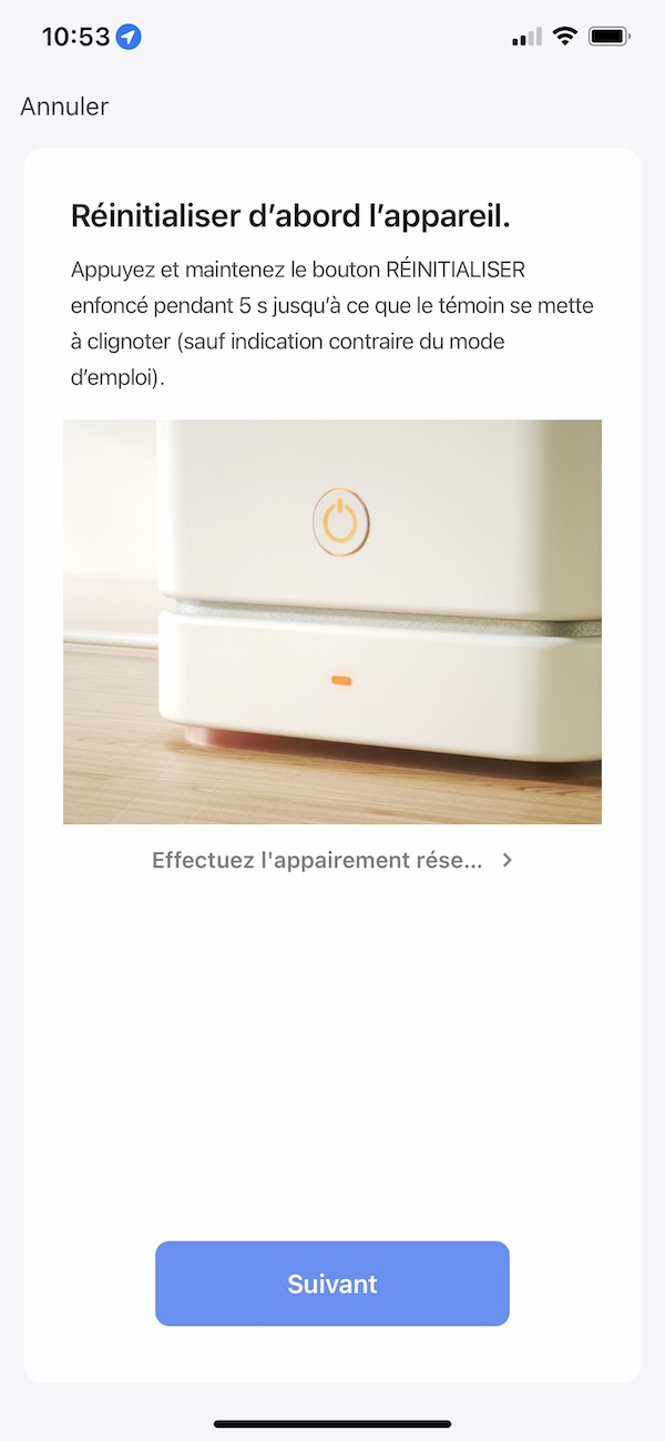 Application Tuya Smart Life : Réinitialiser un appareil WiFi