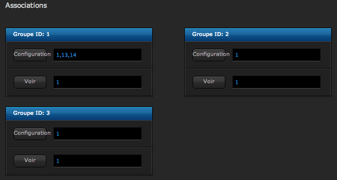 Association de modules via leurs groupes avec la box domotique Fibaro Home Center Lite ou HC2