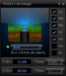 Menu arrosage automatique avec la box domotique Fibaro HC Lite