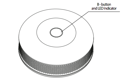 Schéma du détecteur de fumée Z-Wave (Zwave) Fibaro Smoke Sensor FGSS