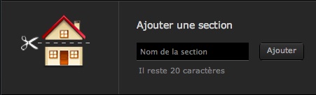 Création d'une section sur la box domotique Home Center Lite