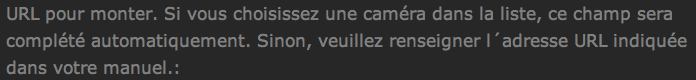 URL montée Fibaro