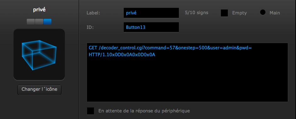 Position privée Fibaro