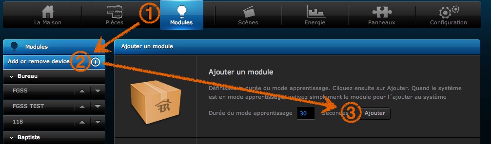 Marche à suivre pour inclure un module domotique Z-Wave dans une box Home Center 2 / Home Center Lite de Fibaro