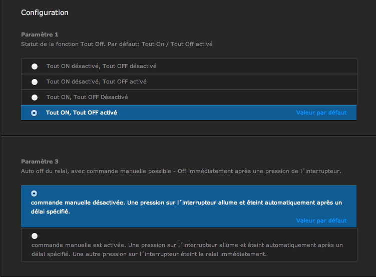 Configuration d'un module entièrement reconnu par la box domtoique Fibaro (Home Center 2 ou Home Center Lite)