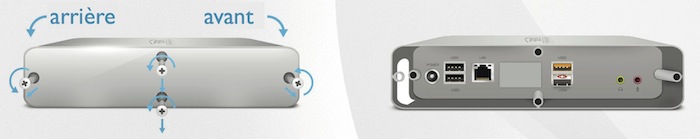 Démontage du panneau de la box domotique Z-Wave Home Center 2 Fibaro