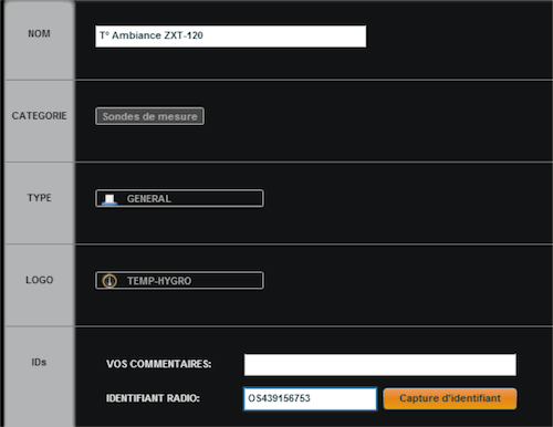 Création sonde de température 