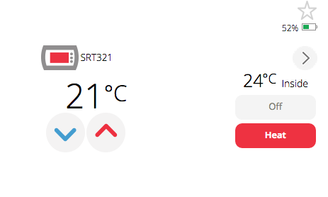 Voici comment apparaît le SRT321 sur Vera UI7 apres activation via ajout nouvelle variable