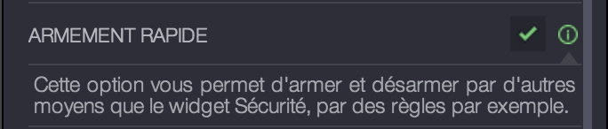 armement rapide alarme Zipabox