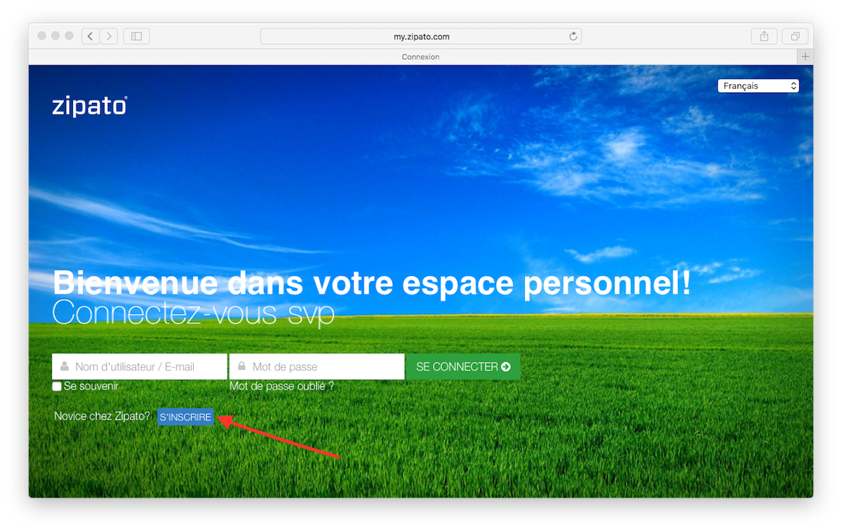 ZIPABOX : Création du compte My.Zipato
