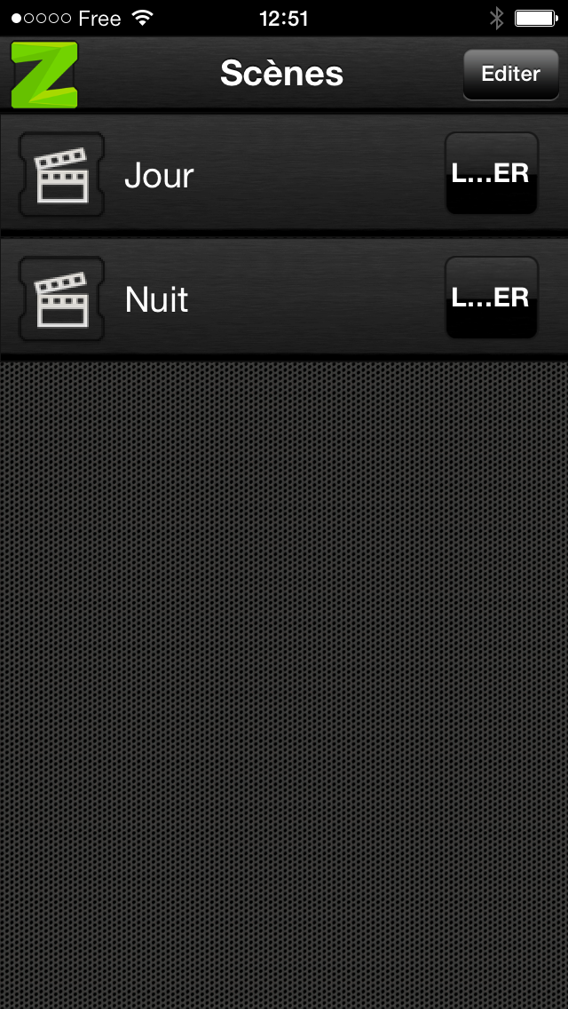 Scènes sur box domotique Zipabox de Zipato